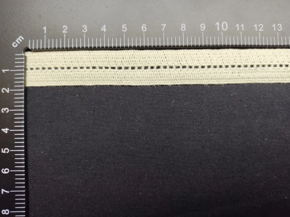 12857 Dantel · Yerli · Bant · Kopanaki · Pamuk · Ham · 1,7 Cm