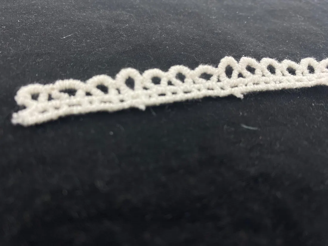 Dantel · Yerli · Bant · Pamuk · Güpür · Ham · 1 Cm