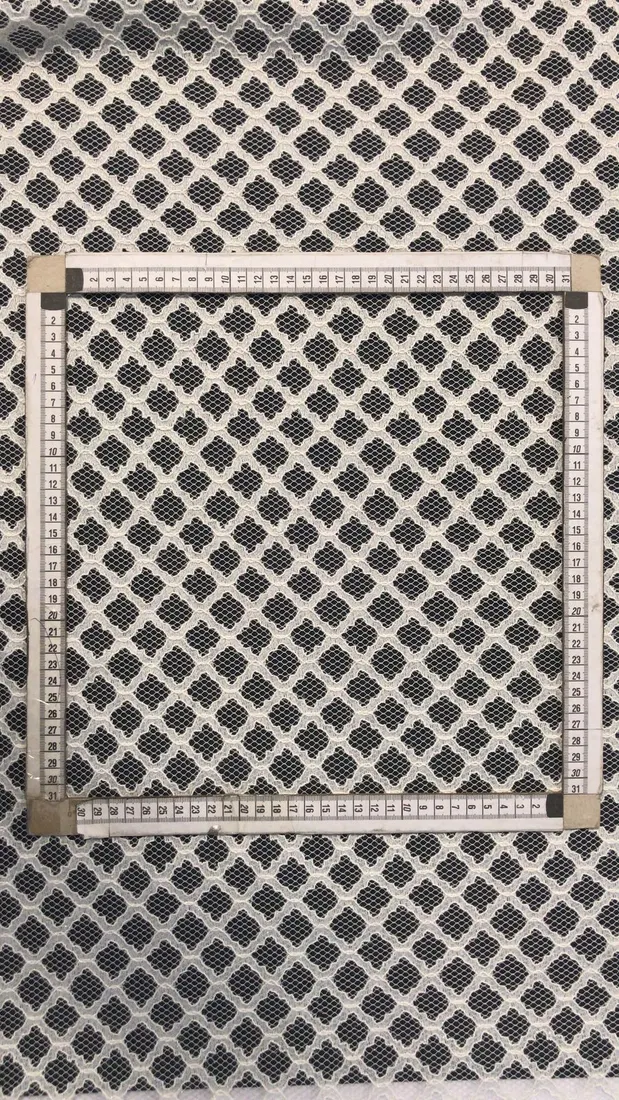 Simli Raşel Polyester Dantel, Rijit