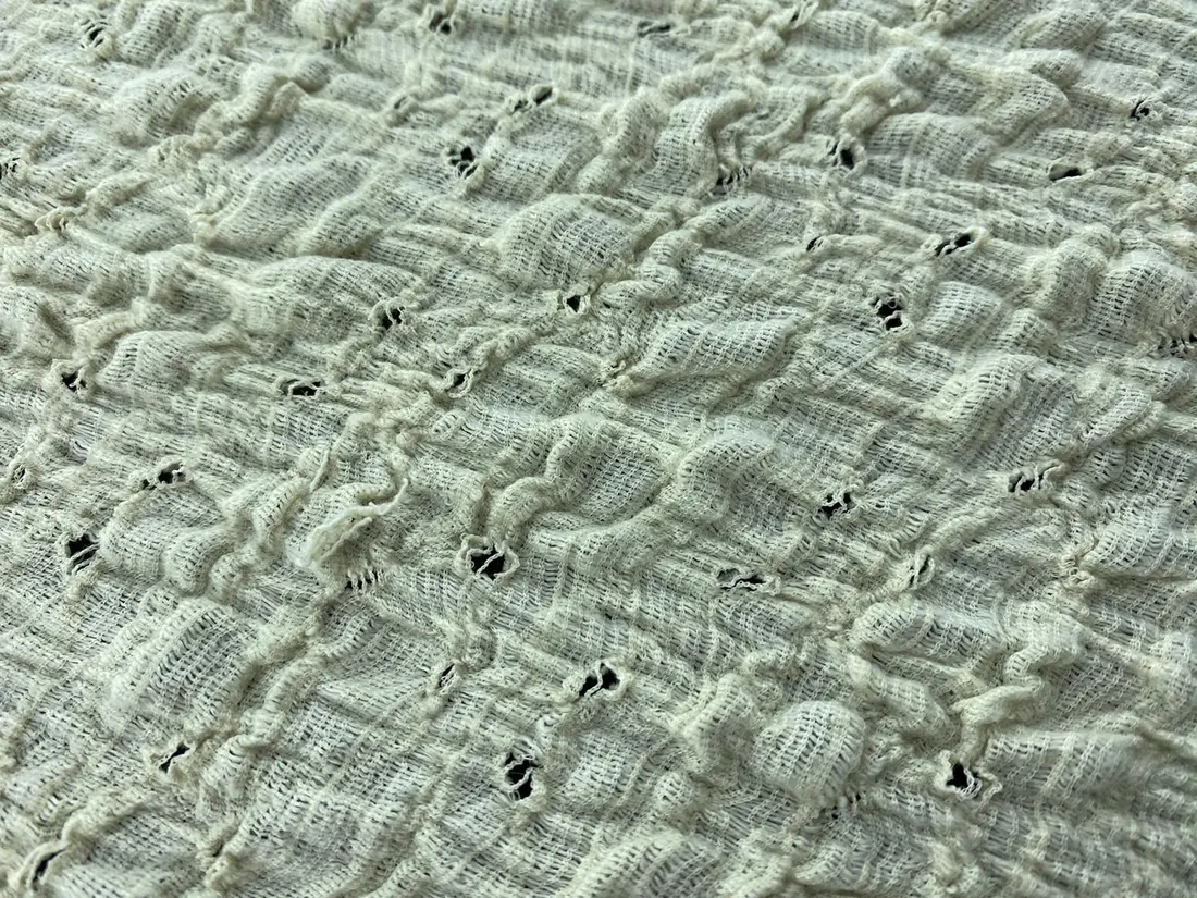Bürümcük Kumaş – Pamuk · Polyester · Elastan – Ham – 160 cm