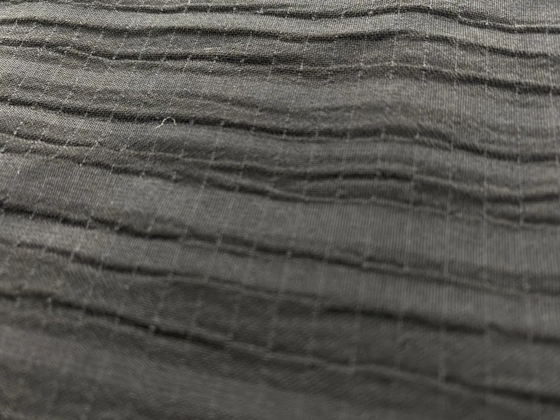 150 cm Siyah Viskon Polyester Elastan Kumaş, Yerli