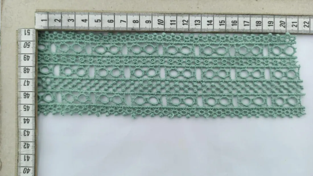 Yeşil Brode Bant - Mat Polyester, 7.5 cm (12031)