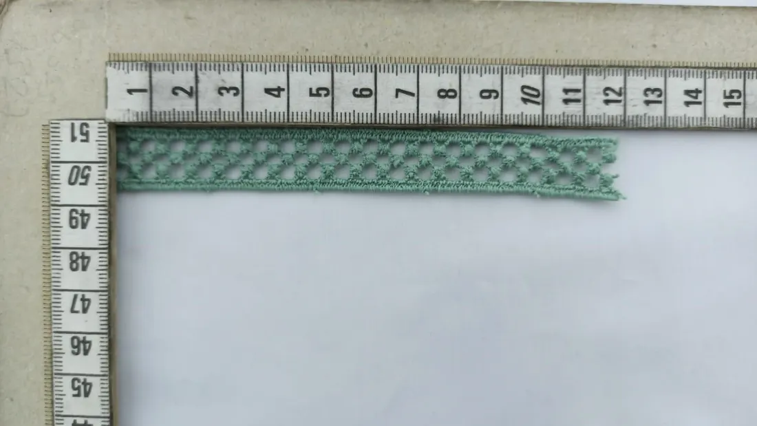 Yeşil Brode Kumaş Mat Polyester - Yerli Üretim - 2 CM