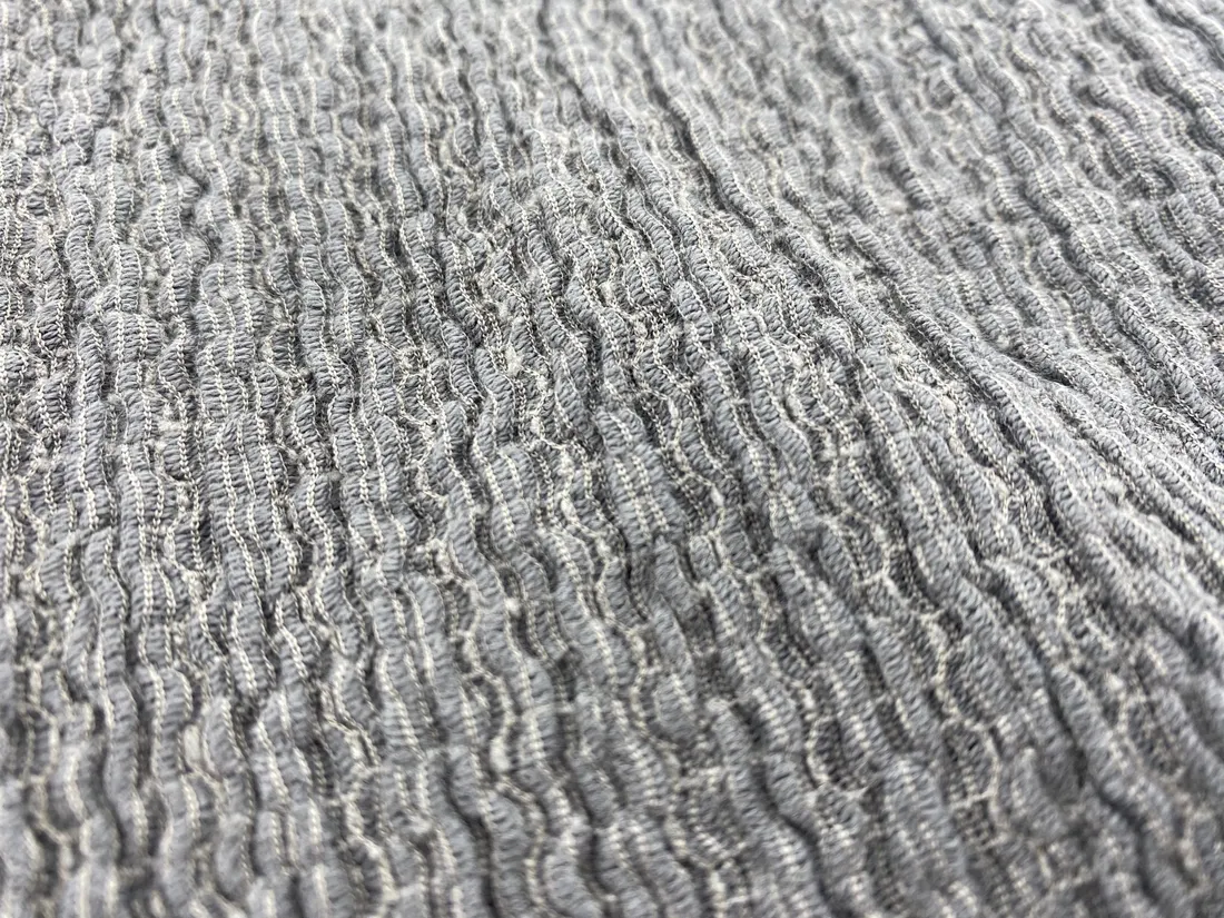 Dantel Kumaş – Pamuk · Polyester – Gri – Bürümcük – 120 cm