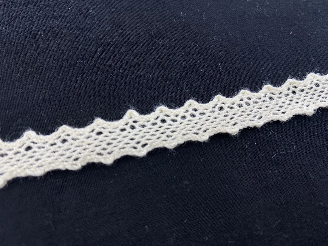 1 cm Ham Kopanaki Pamuk Dantel Bant