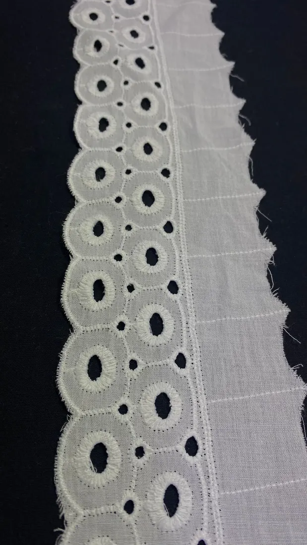 Kasar İşlemli Mat Polyester Vual Brode Bant - 7,5 cm