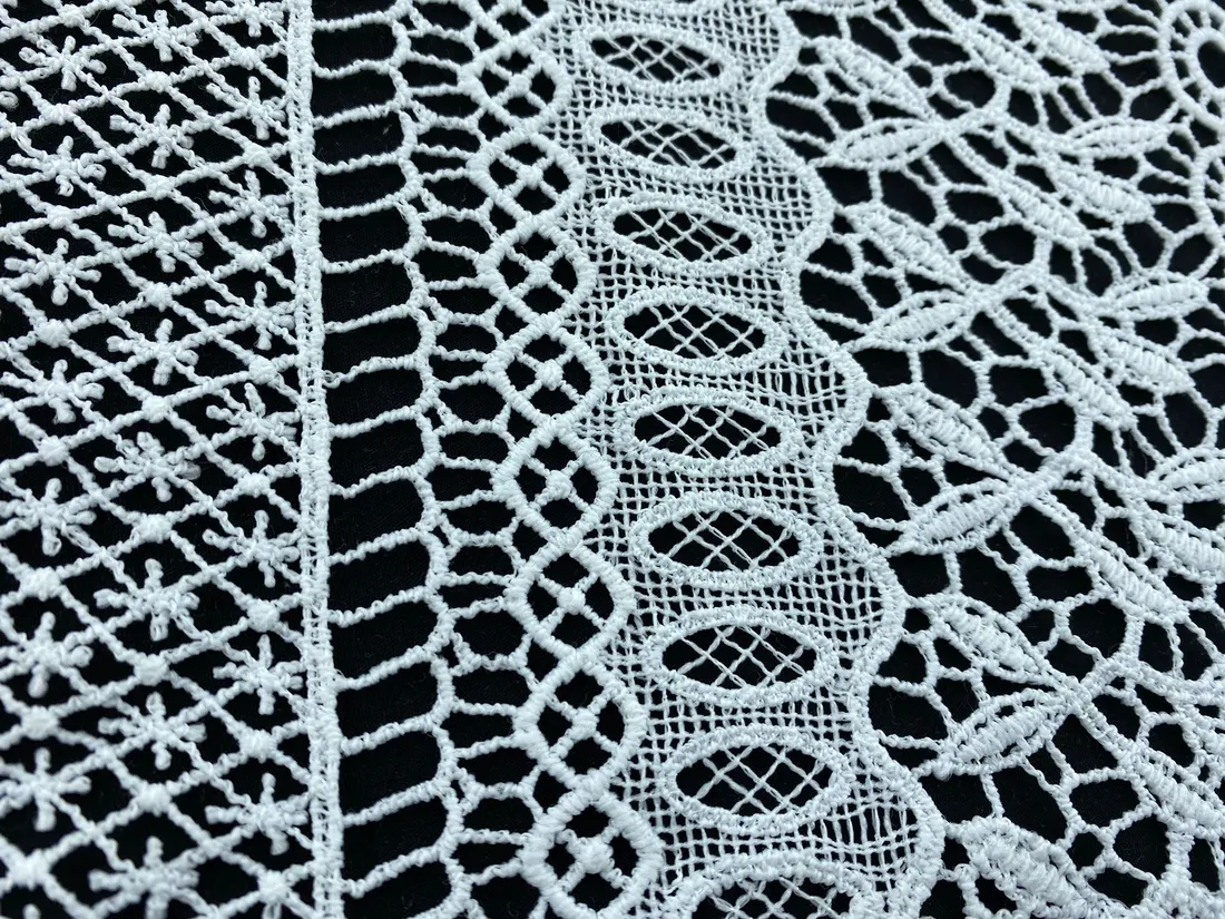 Ham Mat Polyester Brode Kumaş, 130 cm