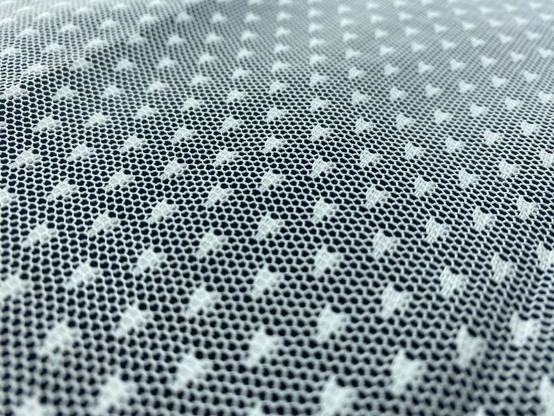 Puantiyeli Polyester Tül Kumaş - 150 cm Genişlik