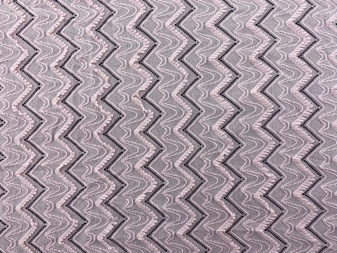 Pembe Likralı Naylon Dantel, 140 cm
