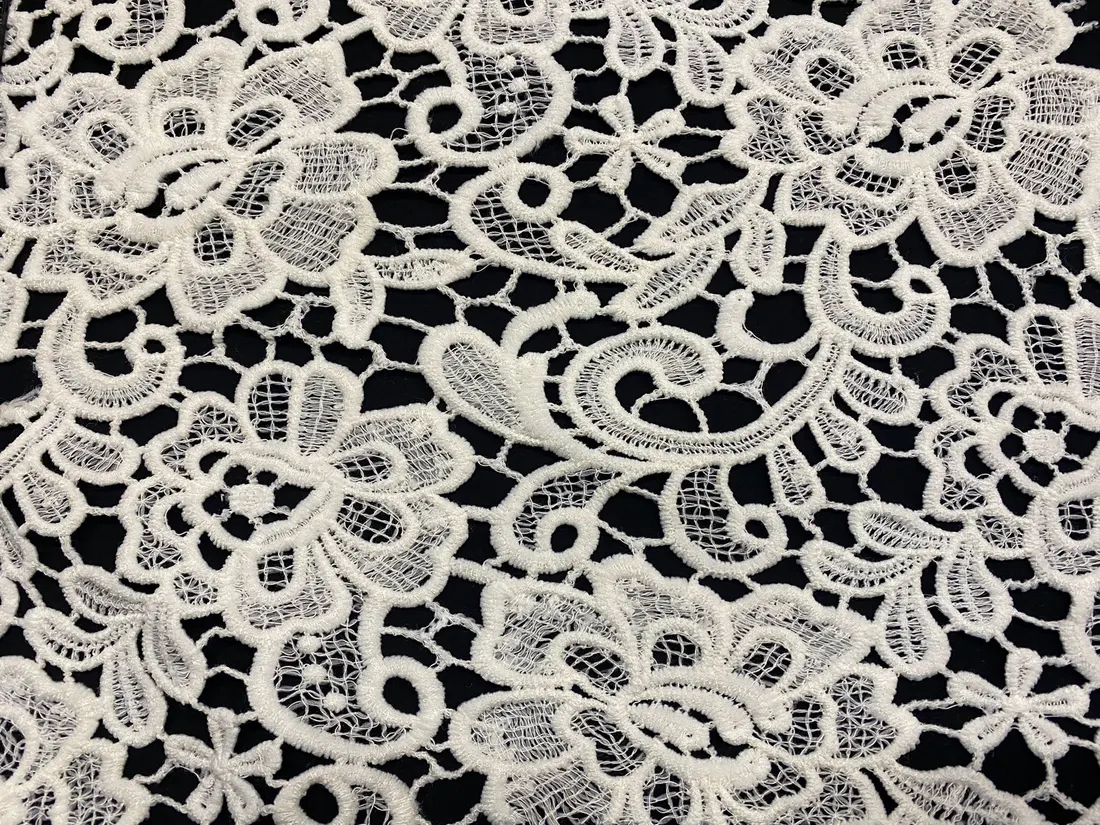 Ham Mat Polyester İthal Güpür Brode