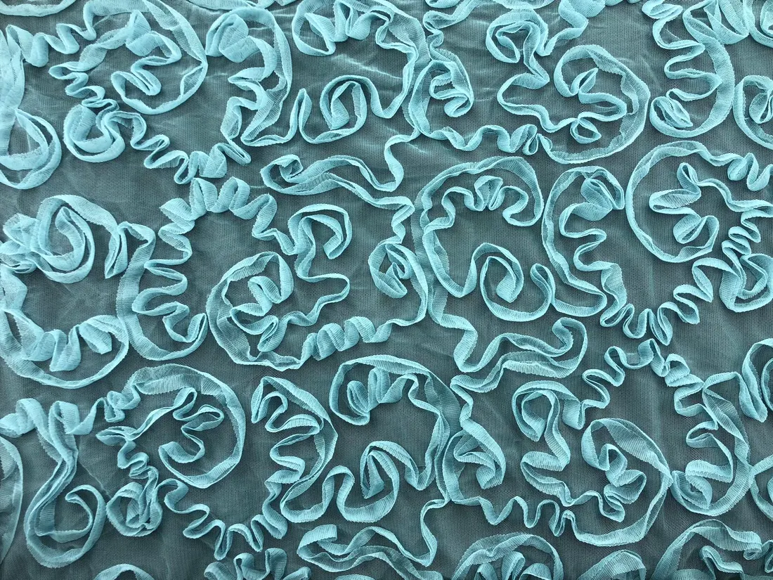 Mint Süzeneli Tül Kumaş - Yerli Polyester, 130 cm (11202)