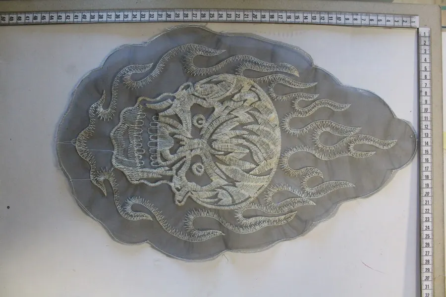Orğanze Üzeri Pamuk Nakışlı