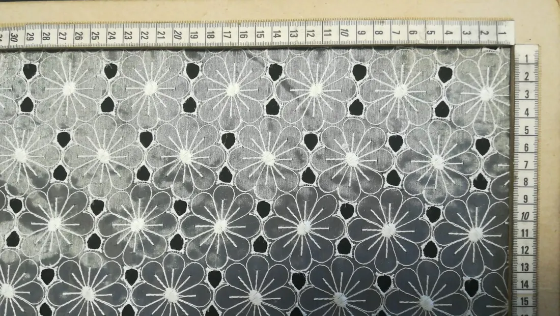 Brode Yerli Lez Organze Polyester Beyaz 120 CM