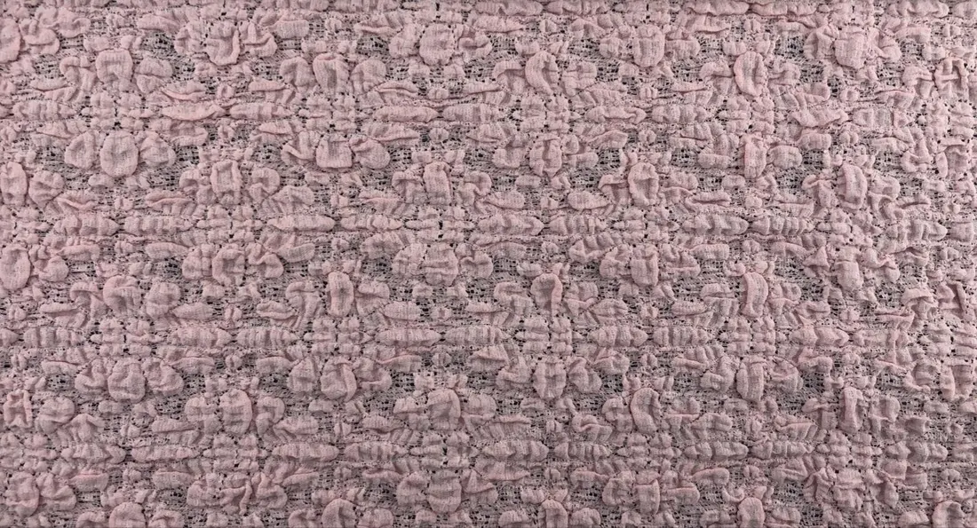 Pembe Likralı Pamuk Naylon İthal Dantel, 120 cm