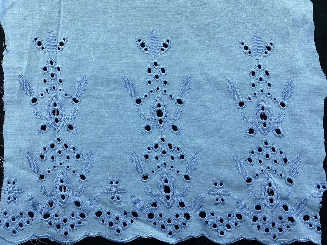 Dull Blue Mat Polyester Vual Brode, 28 cm